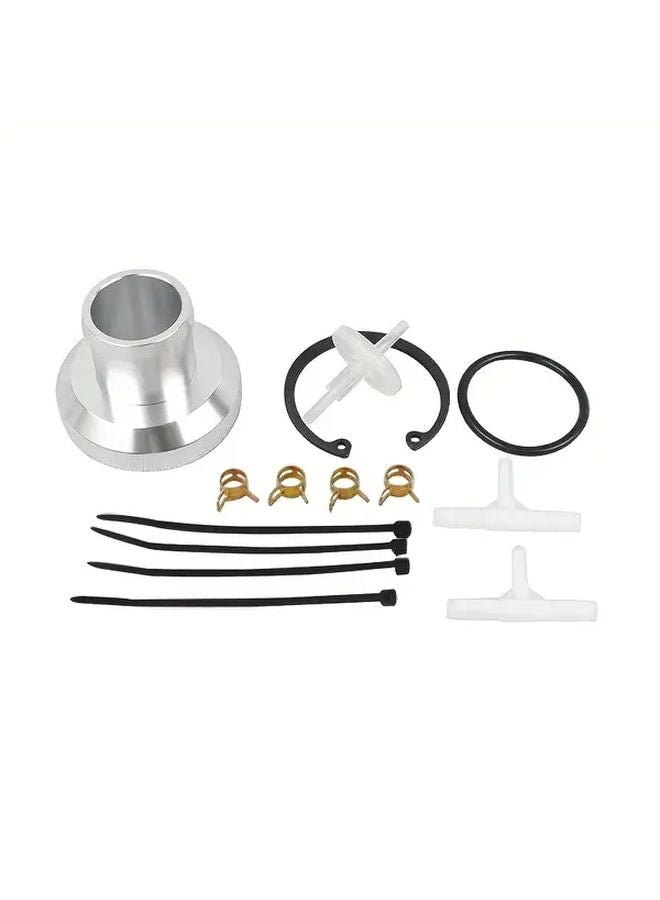 Silvery Aluminum Universal Adjustable Blow Off Valve For Modified Car Racing Exhaust System - Image 4